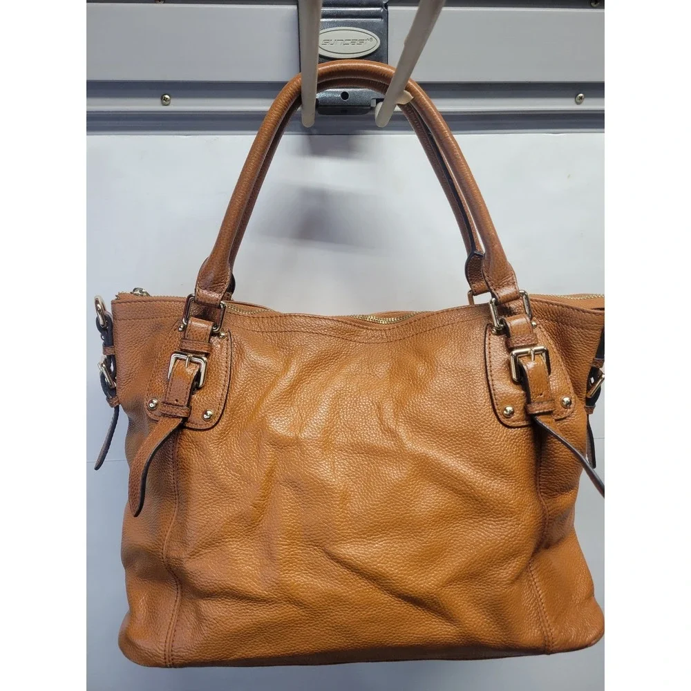 Kattee Genuine Leather Tote Bag Satchel Purse Brown Shoulder Handbag‎